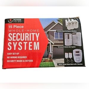 Power To Go Whole Home Security System -- NIB